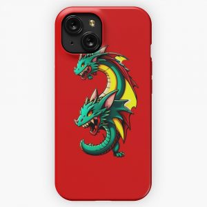 Dragon Art Cool Anime Style Manga Legendary Animals Illustration Gifts For All Dragons Lovers 16 iPhone 15 Slim Phone Case Cover