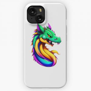 Dragon Art Cool Anime Style Manga Legendary Animals Illustration Gifts For All Dragons Lovers 17 iPhone 15 Slim Phone Case Cover