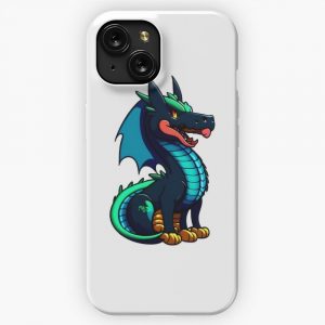 Dragon Art Cool Anime Style Manga Legendary Animals Illustration Gifts For All Dragons Lovers 18 iPhone 15 Slim Phone Case Cover