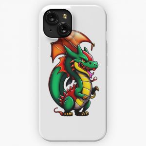 Dragon Art Cool Anime Style Manga Legendary Animals Illustration Gifts For All Dragons Lovers 19 iPhone 15 Slim Phone Case Cover