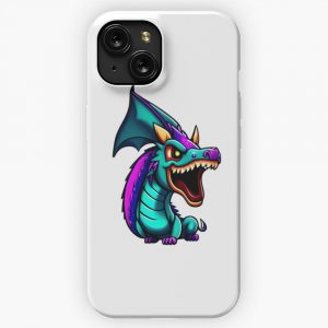 Dragon Art Cool Anime Style Manga Legendary Animals Illustration Gifts For All Dragons Lovers 2 iPhone 15 Slim Phone Case Cover
