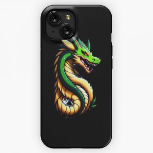 Dragon Art Cool Anime Style Manga Legendary Animals Illustration Gifts For All Dragons Lovers 4 iPhone 15 Slim Phone Case Cover
