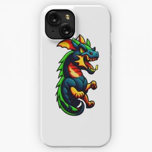 Dragon Art Cool Anime Style Manga Legendary Animals Illustration Gifts For All Dragons Lovers 5 iPhone 15 Slim Phone Case Cover