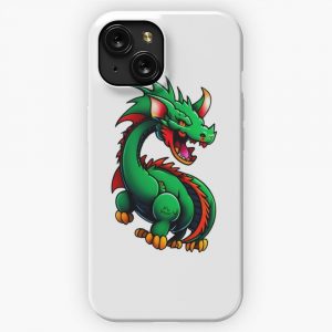 Dragon Art Cool Anime Style Manga Legendary Animals Illustration Gifts For All Dragons Lovers 6 iPhone 15 Slim Phone Case Cover