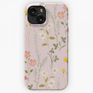 Dreamy Floral Pattern iPhone 15 Slim Phone Case Cover