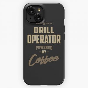 Drill Operator Powered By Coffee 2 iPhone 15 Slim Phone Case Cover