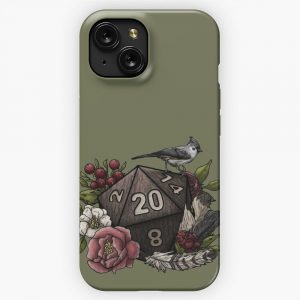 Druid Class D20 Tabletop Gaming Dice iPhone 15 Slim Phone Case Cover