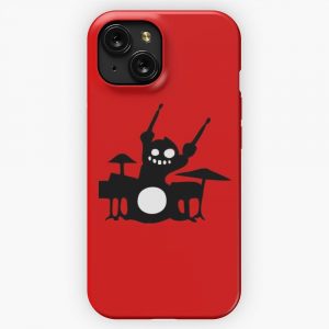 Drum Cartoon Drummer Music Batteur Batterie iPhone 15 Slim Phone Case Cover