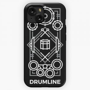 Drumline White Gray iPhone 15 Slim Phone Case Cover