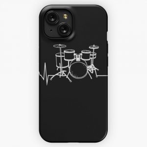Drums Heartbeat Funny Drummer iPhone 15 Slim Phone Case Cover