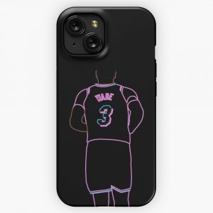Dwyane Wade Miami Vice Neon iPhone 15 Slim Phone Case Cover