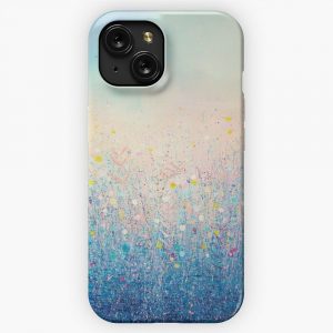 Early Morning Winter Blue iPhone 15 Slim Phone Case Cover