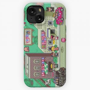 Earthbound Town iPhone 15 Slim Phone Case Cover