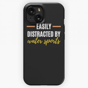 Easily Distracted By Water Sports Perfect Gift For Hobbies Classic iPhone 15 Slim Phone Case Cover