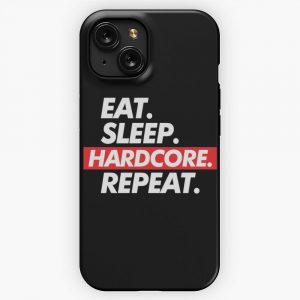 Eat Sleep Hardcore Repeat iPhone 15 Slim Phone Case Cover