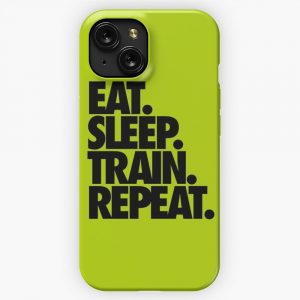 Eat Sleep Train Repeat iPhone 15 Slim Phone Case Cover