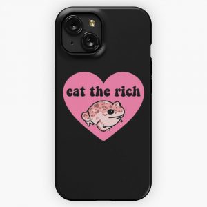 Eat The Rich Frog iPhone 15 Slim Phone Case Cover