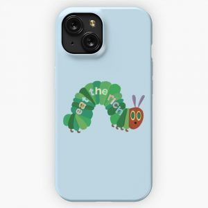 Eat The Rich Hungry Caterpillar iPhone 15 Slim Phone Case Cover