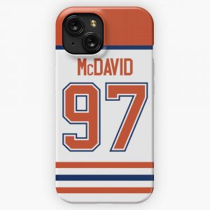 Edmonton Oilers Connor Mcdavid 2020 Reverse Jersey Back iPhone 15 Slim Phone Case Cover