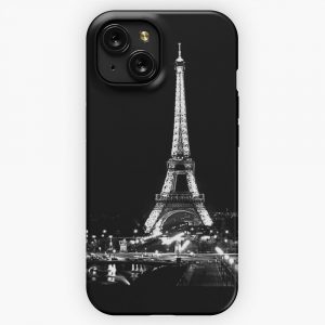 Eiffel Noir iPhone 15 Slim Phone Case Cover