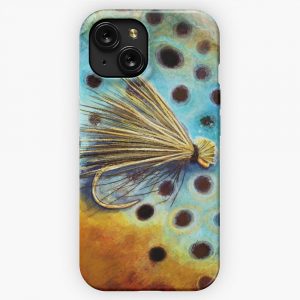 Elk Caddis Wild Brown Trout iPhone 15 Slim Phone Case Cover
