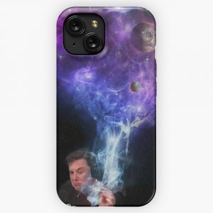 Elon Musk Smoking The Universe iPhone 15 Slim Phone Case Cover