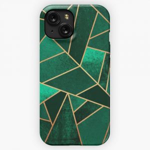 Emerald And Copper iPhone 15 Slim Phone Case Cover
