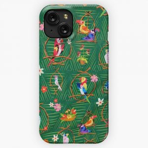 Enchanted Tiki Colorfull Animal iPhone 15 Slim Phone Case Cover