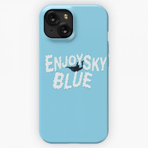 Enjoy Sky Blue iPhone 15 Slim Phone Case Cover