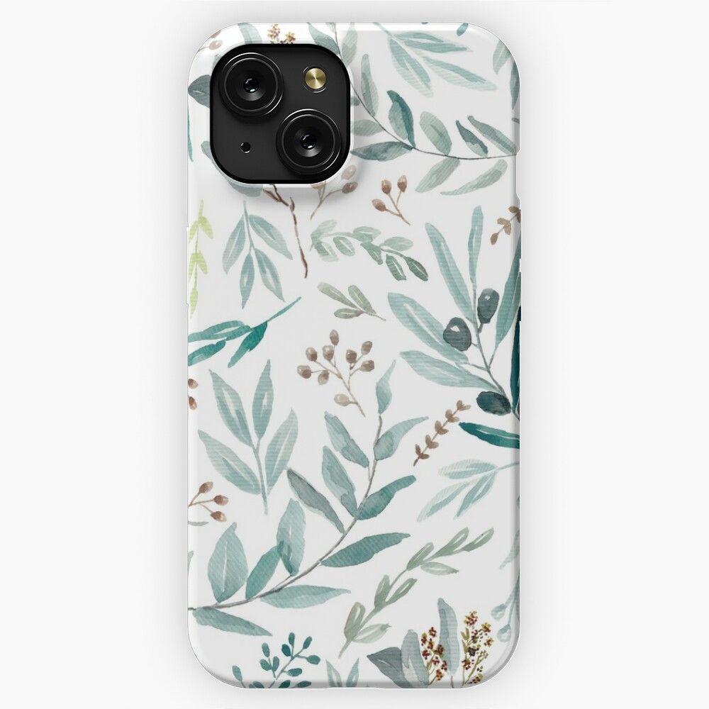 Eucalyptus Pattern iPhone 15 Slim Phone Case Cover
