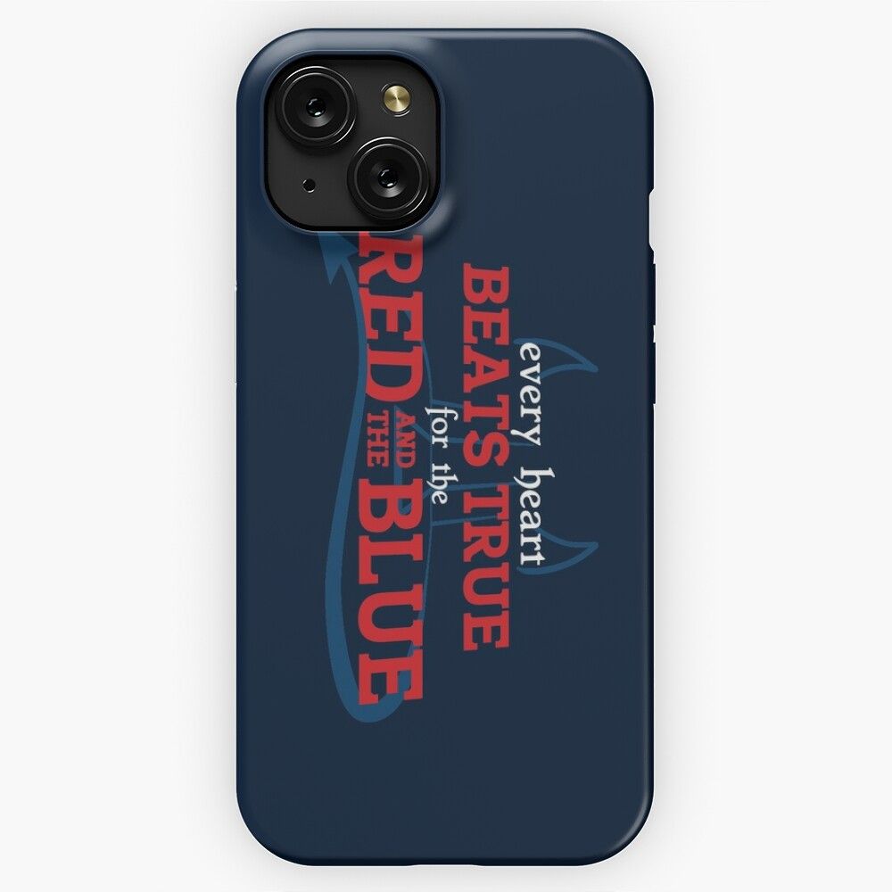 Every Heart Beats True For The Red And The Blue iPhone 15 Slim Phone Case Cover