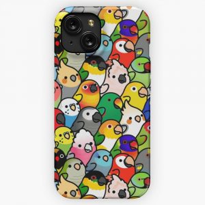 Everybirdy Pattern iPhone 15 Slim Phone Case Cover