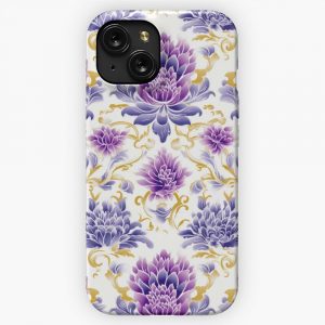 Exquisite Thai Traditional Kanok Watercolor Art For Fashion 11 iPhone 15 Slim Phone Case Cover