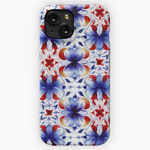 Exquisite Thai Traditional Kanok Watercolor Art For Fashion 13 iPhone 15 Slim Phone Case Cover