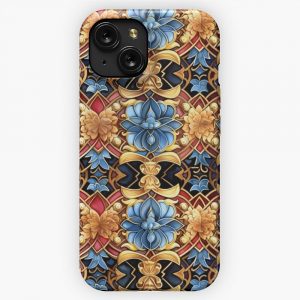Exquisite Thai Traditional Kanok Watercolor Art For Fashion 9 iPhone 15 Slim Phone Case Cover