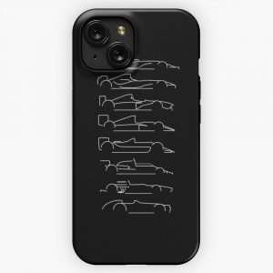 F1 Decades Black iPhone 15 Slim Phone Case Cover