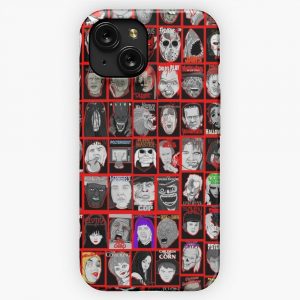 Faces Of Horror Collage Art iPhone 15 Slim Phone Case Cover