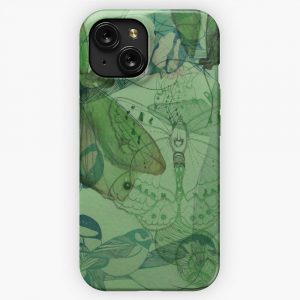 Fairy Grunge Butterfly Mesh Artwork Poster iPhone 15 Slim Phone Case Cover