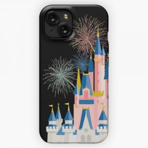 Fairytale Castle Black iPhone 15 Slim Phone Case Cover