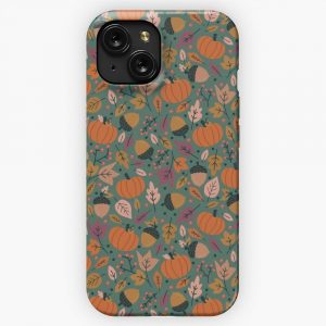 Fall Pumpkin Field iPhone 15 Slim Phone Case Cover