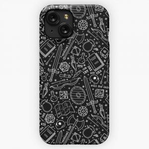 Fantasy Rpg Pattern iPhone 15 Slim Phone Case Cover