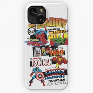 Fathers Day Retro Comic Graphic iPhone 15 Slim Phone Case Cover