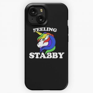 Feeling Stabby iPhone 15 Slim Phone Case Cover