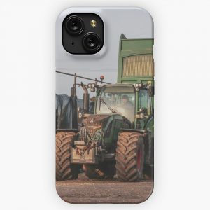 Fendt And Bailey Trailer Tipping Silage iPhone 15 Slim Phone Case Cover