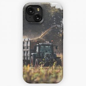 Fendt Drawing Silage iPhone 15 Slim Phone Case Cover