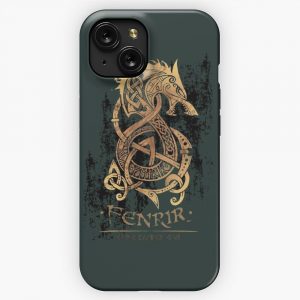 Fenrir The Nordic Monster Wolf iPhone 15 Slim Phone Case Cover