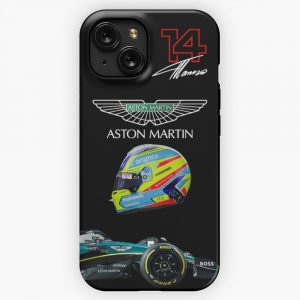 Fernando Alonso Aston Martin F1 Team iPhone 15 Slim Phone Case Cover