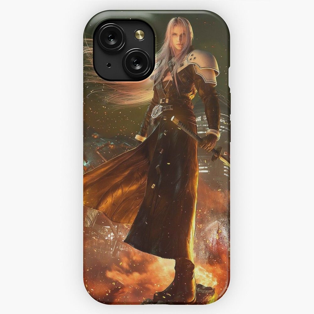 Ffvii Sephiroth Background iPhone 15 Slim Phone Case Cover