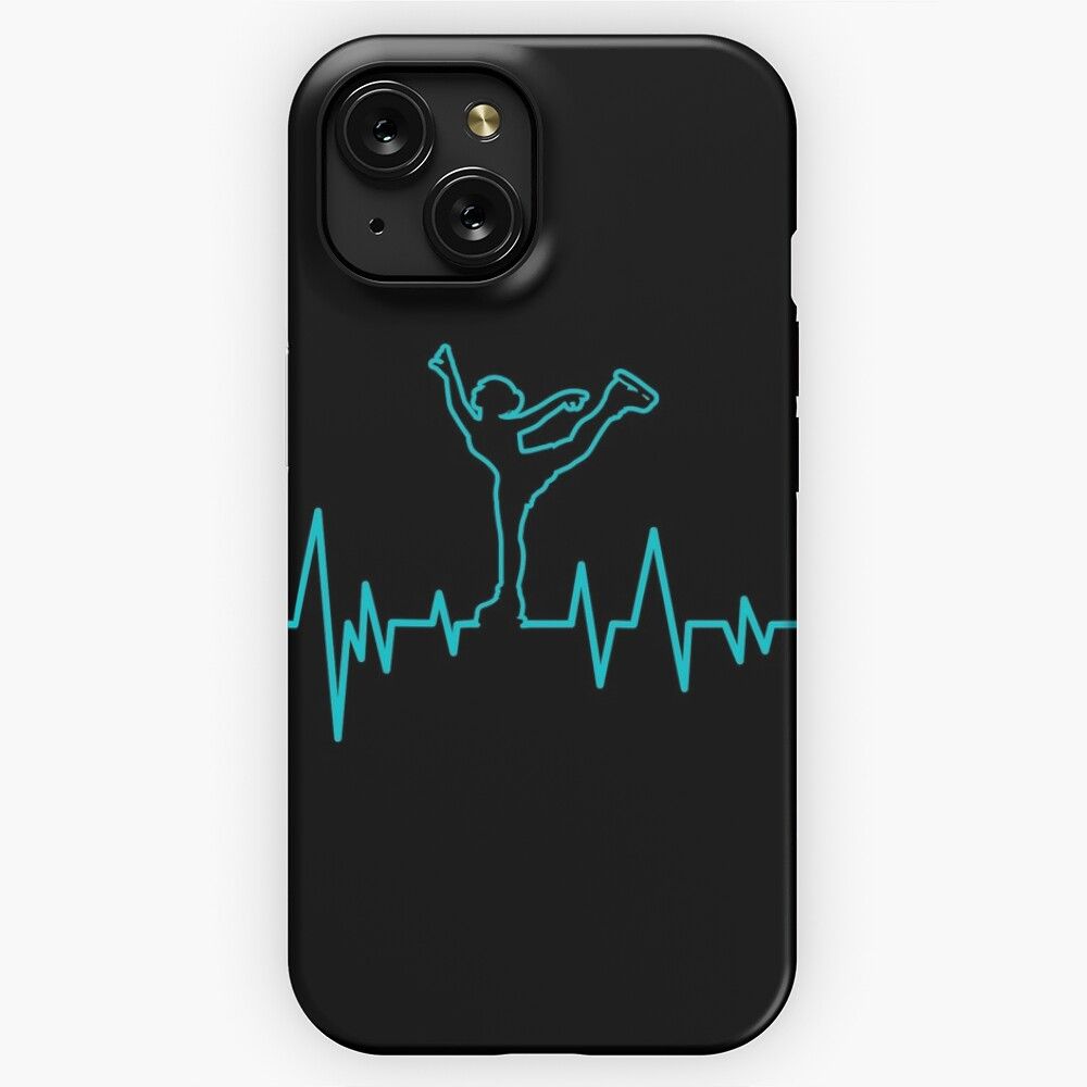 Figure Skating Heartbeat Gift iPhone 15 Slim Phone Case Cover