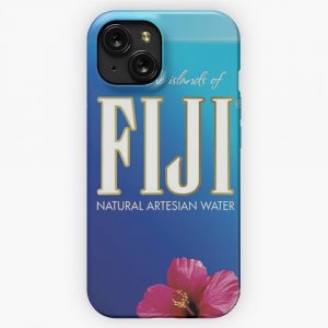 Fiji Water Bottle Modern Design iPhone 15 Slim Phone Case Cover